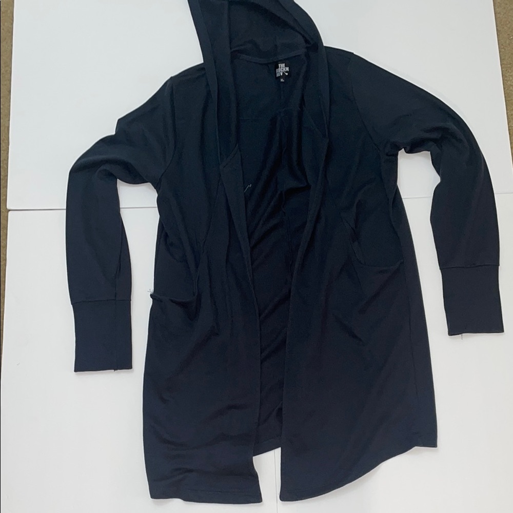 Men's Dark Hunter Green Longline Hooded Cardigan